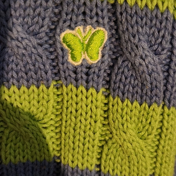 AEROPOSTALE CROPPED CABLE KNIT SWEATER Large - Picture 4 of 10